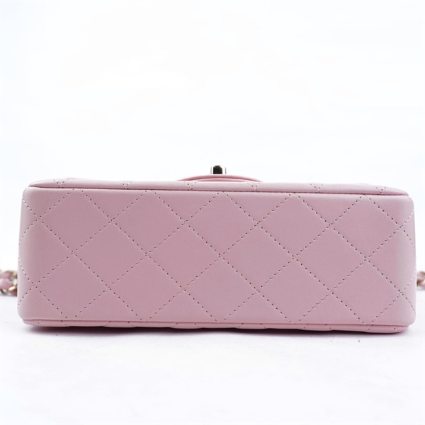 Túi Chanel mini 8 hồng (J870GE93) sz19 (BQ) KG+