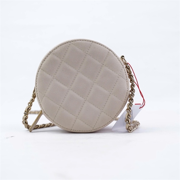 Túi Chanel đeo chéo tròn nude (29076915) sz12 (BQ) KG+