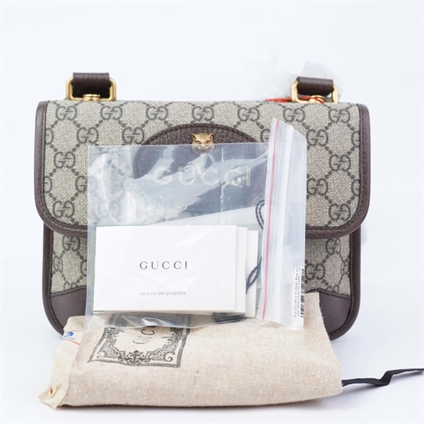 Túi GG Neo Vintage Bag xám (501050-525040) sz22 (LN) KG+