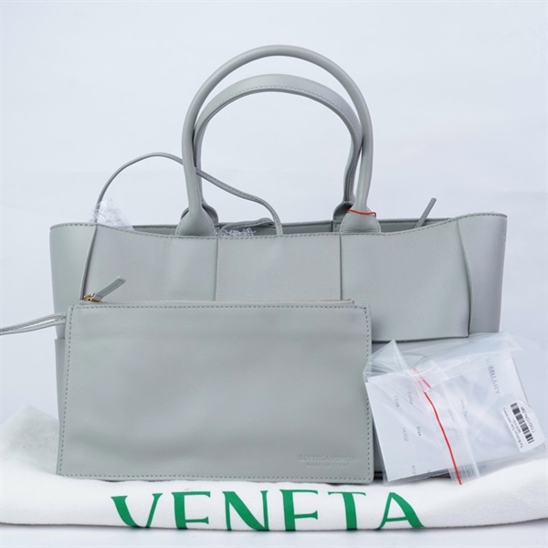 Túi Bottega Tote xám kèm ví sz30 (LN) KG+