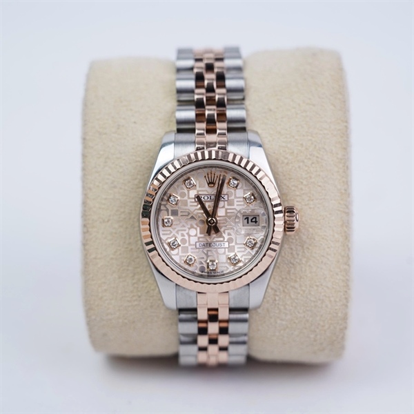 Đồng hồ Rolex bạc mặt hồng (9058L059) sz28.7 (HC) KG+