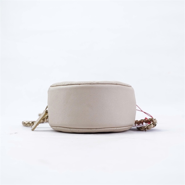 Túi Chanel đeo chéo tròn nude (29076915) sz12 (BQ) KG+