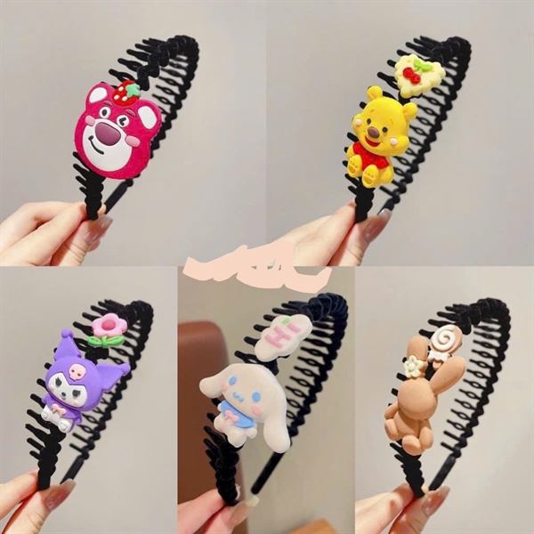 Bờm CHARM HOẠT HÌNH, RĂNG ĐEN, mix, SP2150