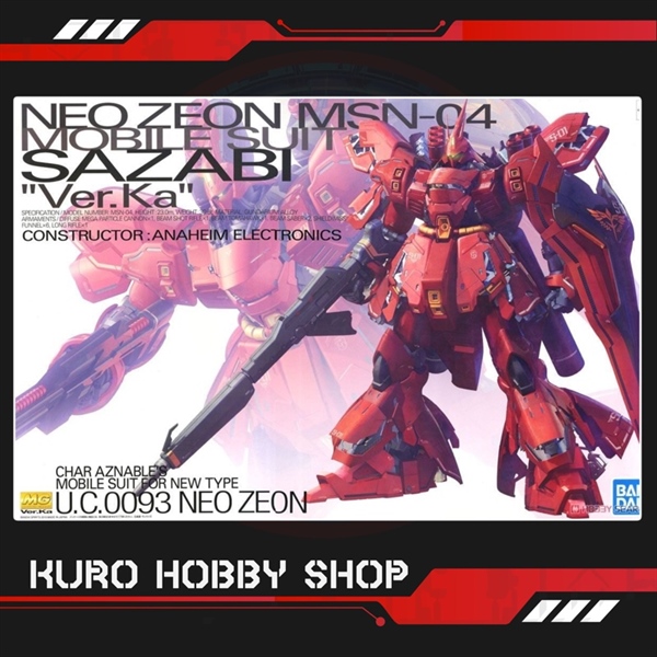 MG 1/100 Sazabi Ver.ka - Mô hình lắp ráp Bandai
