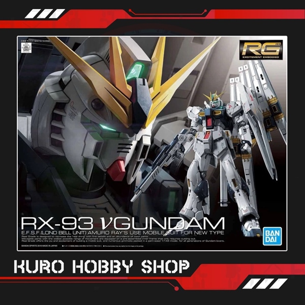RG 1/144 RX-93 Nu Gundam - Mô hình lắp ráp Bandai