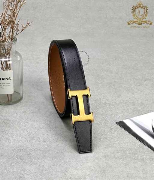 Mặt Belt Hermes H phay vàng