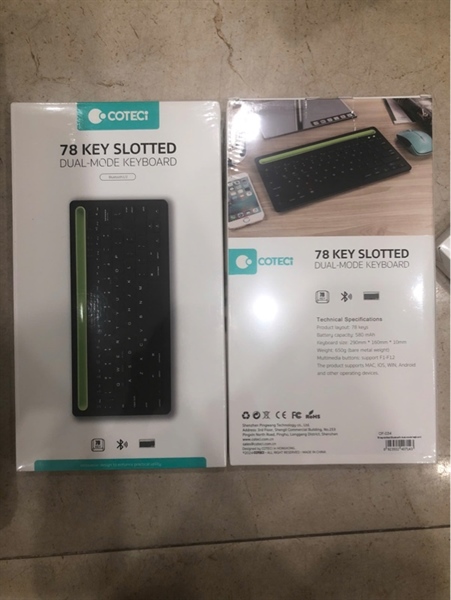 Bàn phím bluetooth Coteetci OF-034 (BH:6M)