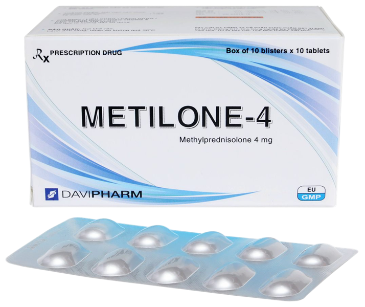 Metilone Methylprednisolon 4mg davipharm (h/100v)