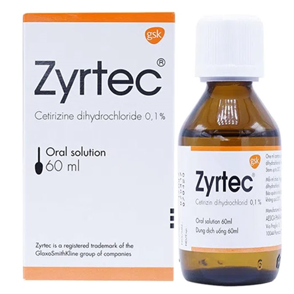 Zyrtec 60ml (cetirizine dihydrochloride) - Italy