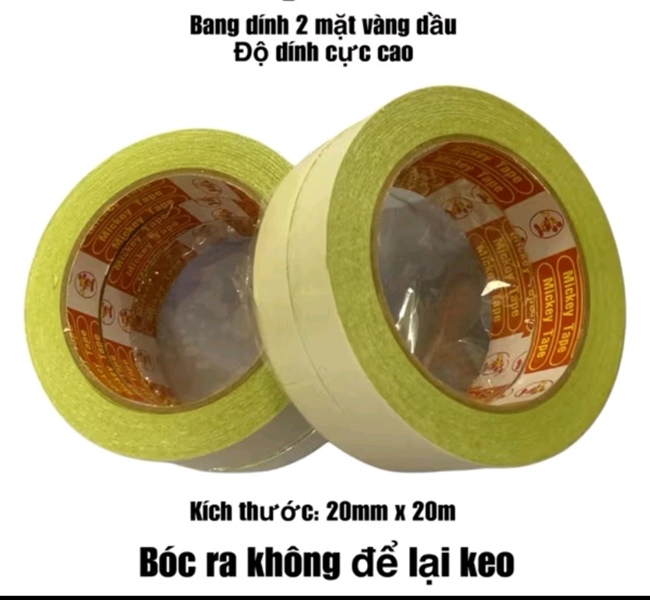 KEO 2 MẶT RUỘT VÀNG 2.5F CUỘN