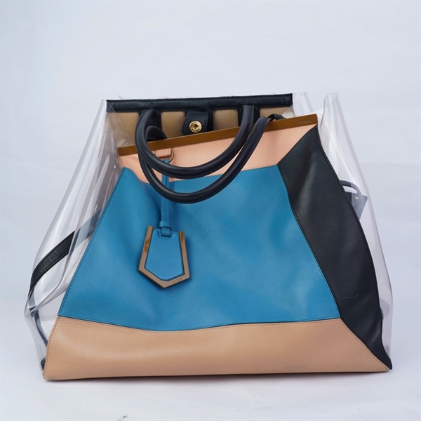Túi Fendi Tote xanh kèm ví sz38 KG+