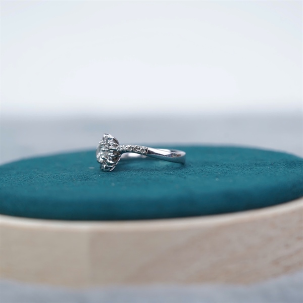 Nhẫn Princess kim cương sz3.77-3.74 KG+