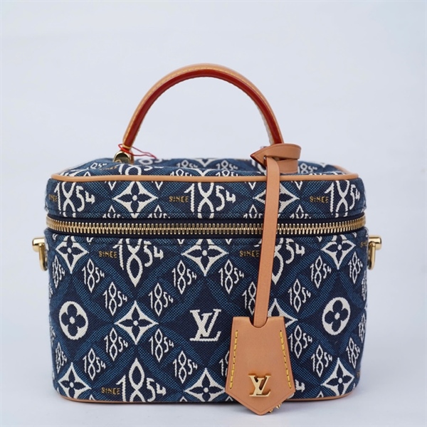 Túi LV Vanity hoa xanh kèm ổ + 2 chìa (PL4250) sz18 (HV) KG+