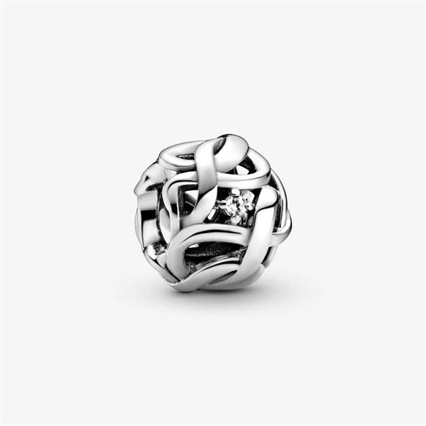 Charm bạc 925 bi xoắn +