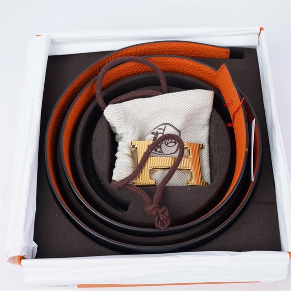 Thắt lưng Hermes đen 3x99cm (L-N) KG+