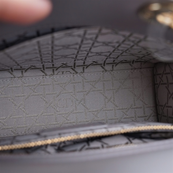 Túi Dior Lady xám (50-MA-1113) szM (L-N) KG+