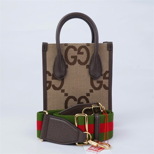 Túi GG Mini Tote bag nâu (699406-493402) sz16 (HV) KG+