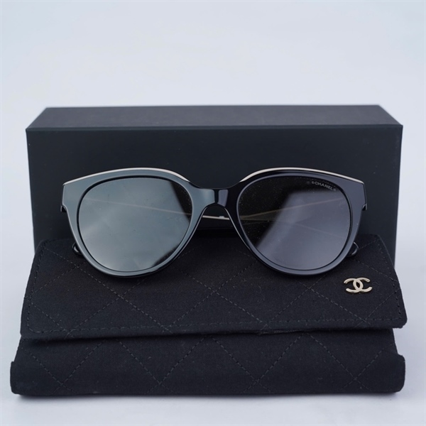 Kính Chanel đen pha nude 5414 c534/3 (54-20-140) (HV) KG+