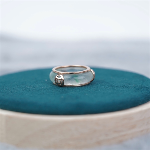 Phong thủy nhẫn cẩm thạch xanh (769575) +