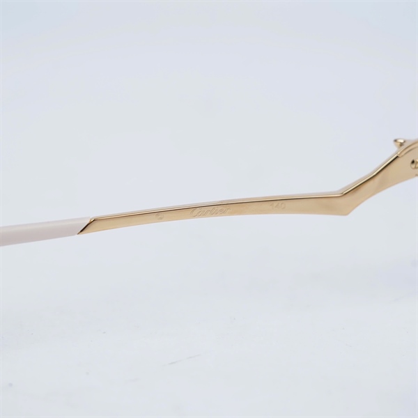 Kính Cartier gọng vàng pha trắng CT0120O 002 (140) (HV) KG+