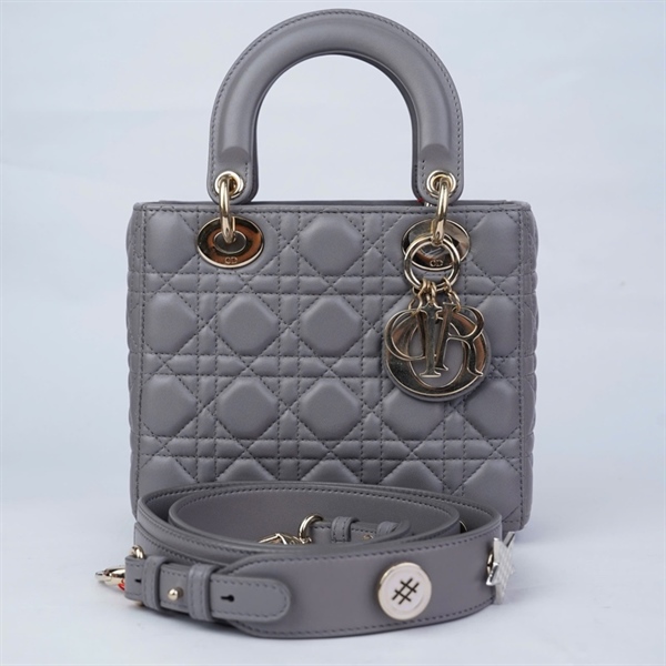 Túi Dior Lady xám (50-MA-1113) szM (L-N) KG+