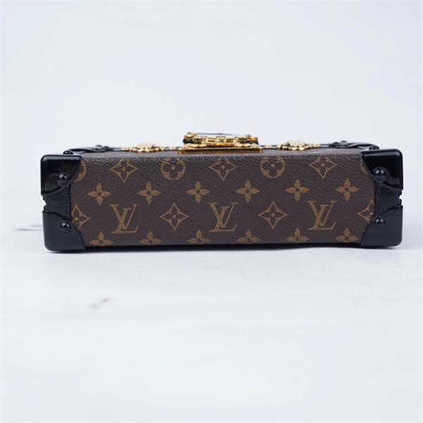 Túi LV Trunk hoa nâu viền đen sz19 (L-N) KG+
