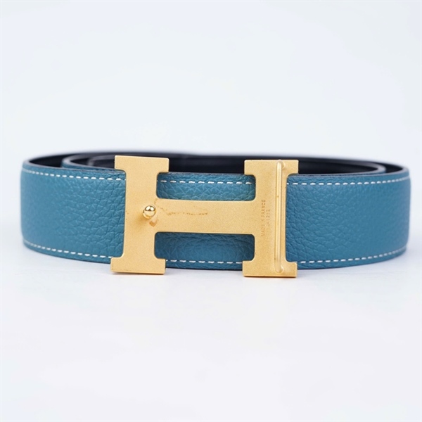 Thắt lưng Hermes xanh 3x95cm (L-N) KG+