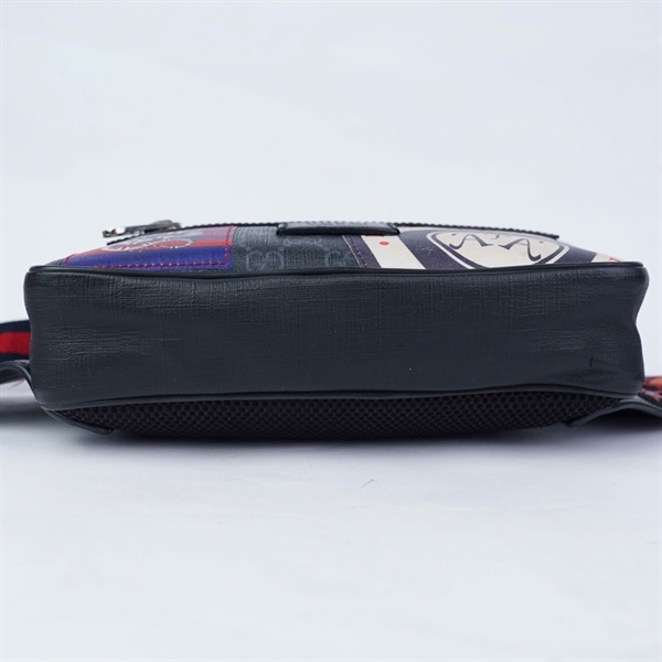 Túi GG Belt đen in hình rắn (474293-200047) sz24 (L-N) KG+