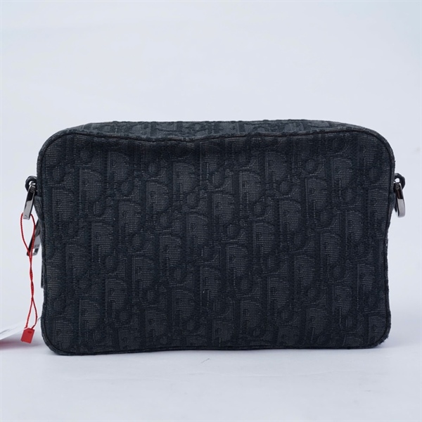Túi Dior đen chéo đen (27-BO-0252) sz22 (HV) KG+