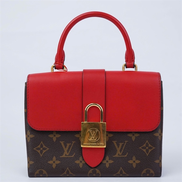 Túi LV Locky BB hoa nâu nắp đỏ sz20 (HV) KG+