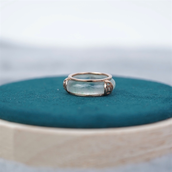 Phong thủy nhẫn cẩm thạch xanh (769575) +