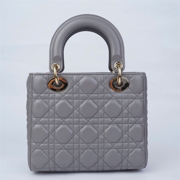 Túi Dior Lady xám (50-MA-1113) szM (L-N) KG+