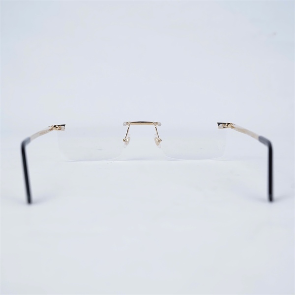 Kính Cartier gọng vàng pha đen CT0167O 004 (145) (HV) KG+