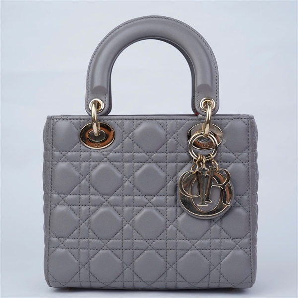 Túi Dior Lady xám (50-MA-1113) szM (L-N) KG+