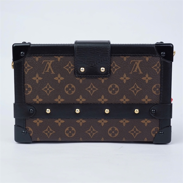 Túi LV Trunk hoa nâu viền đen sz19 (L-N) KG+