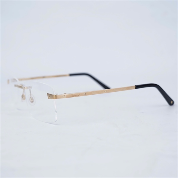 Kính Cartier gọng vàng pha đen CT0167O 004 (145) (HV) KG+