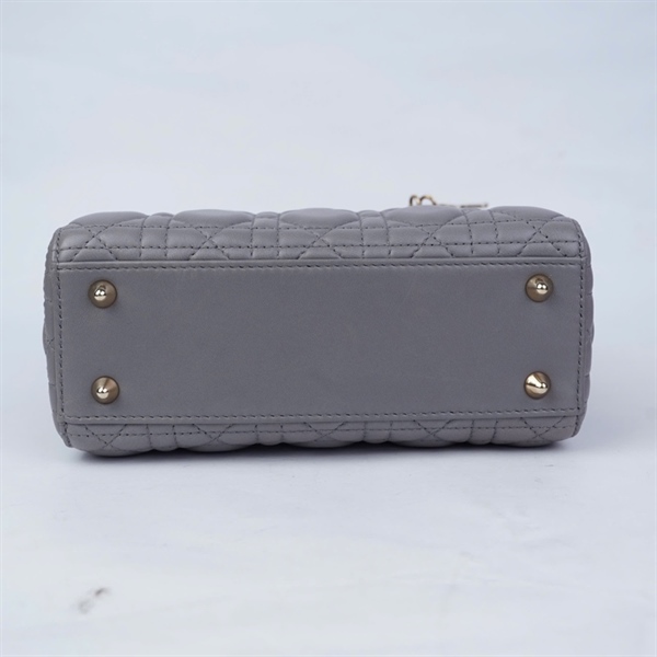 Túi Dior Lady xám (50-MA-1113) szM (L-N) KG+