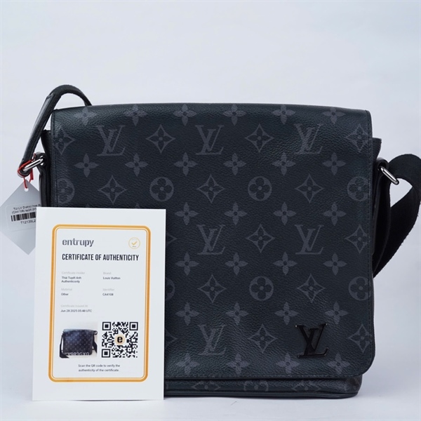 Túi LV đeo chéo hoa đen (CA4108) sz24 (HV) KG+