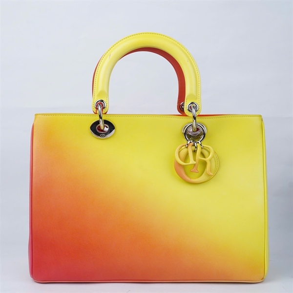 Túi Dior Lady cam ombre vàng kèm ví (17-BO-1113) szL (A-T) KG+