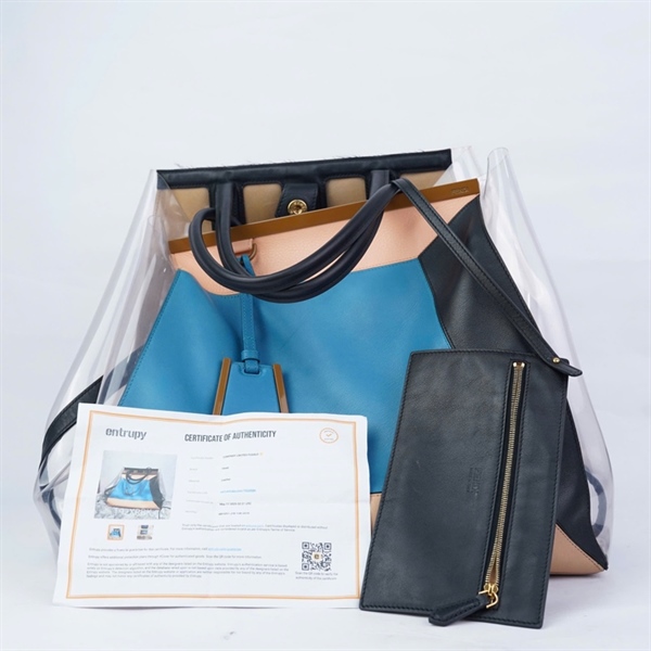 Túi Fendi Tote xanh kèm ví sz38 KG+