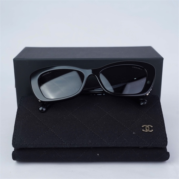 Kính Chanel đen đính ngọc 5481-H c622/S6 (56-16-140) KG+