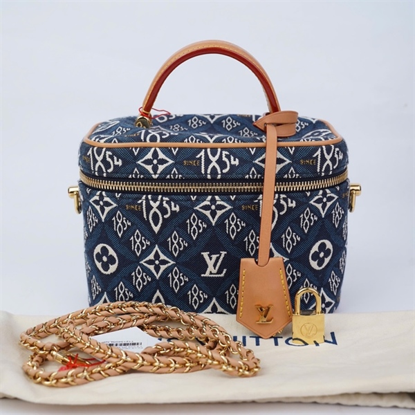 Túi LV Vanity hoa xanh kèm ổ + 2 chìa (PL4250) sz18 (HV) KG+