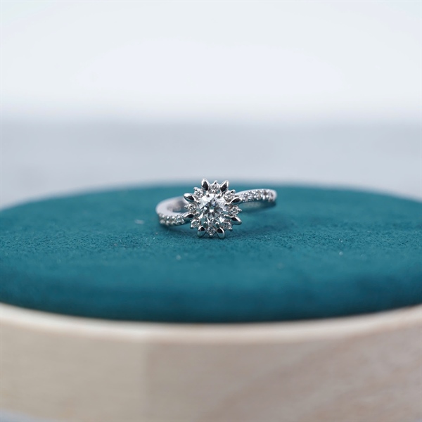 Nhẫn Princess kim cương sz3.77-3.74 KG+