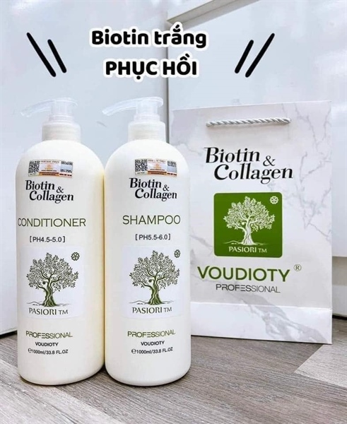 (VAT)(2021) LẺ XẢ Biotin Collagen TRẮNG (195) - 500ml