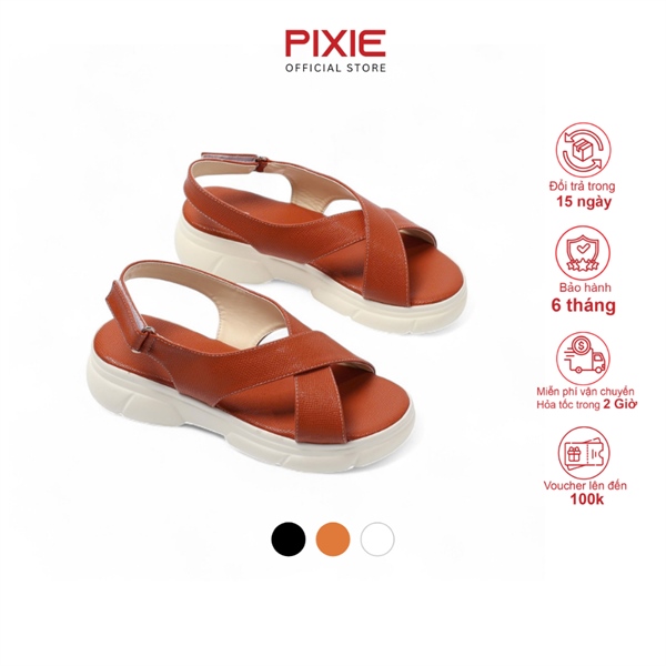 Giày Sandal Đế Xuồng 5cm Quai Chéo Đế Nhẹ H387