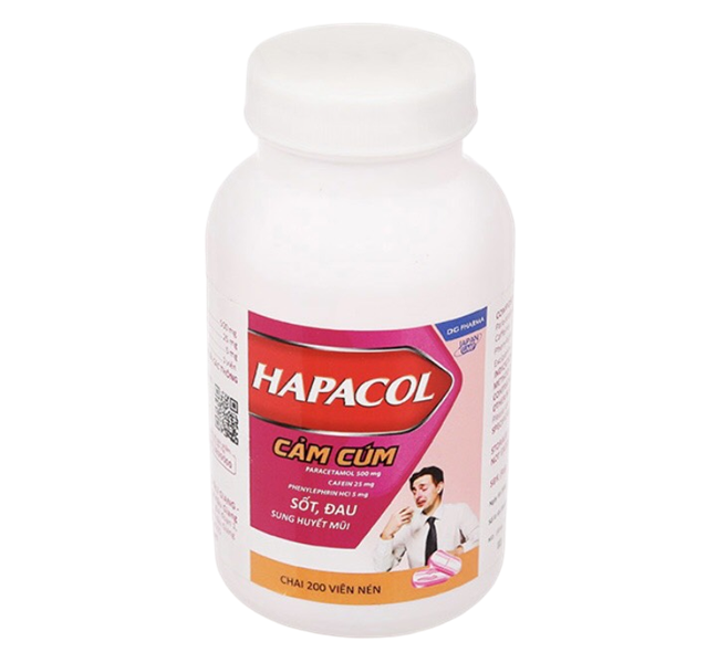 Hapacol cảm cúm dhg (C/200v)