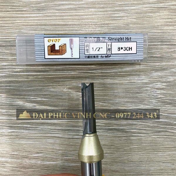 A0107968 Mũi phay thẳng TCT 2T 1/2