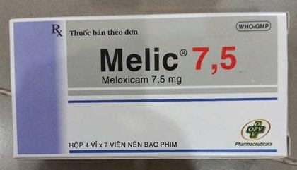 Thuốc Melic 7.5mg (Hộp 4 vỉ x 7 viên)