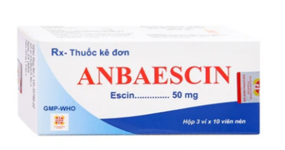 Thuốc Anbaescin 40mg (Hộp 3 vỉ x 10 viên) Phương Đông phòng và điều trị tụ máu, chống viêm, chống phù nề