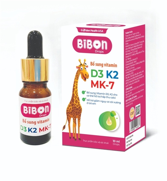 Bibon 10ml - Bổ sung D3, K2, MK7 cho trẻ em